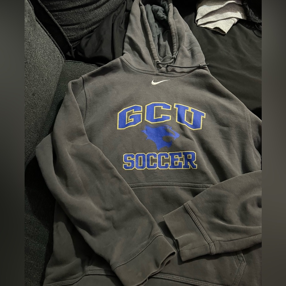 Nike GCU Soccer Hoodie – Gray Graphic Pullover – Men’s Medium